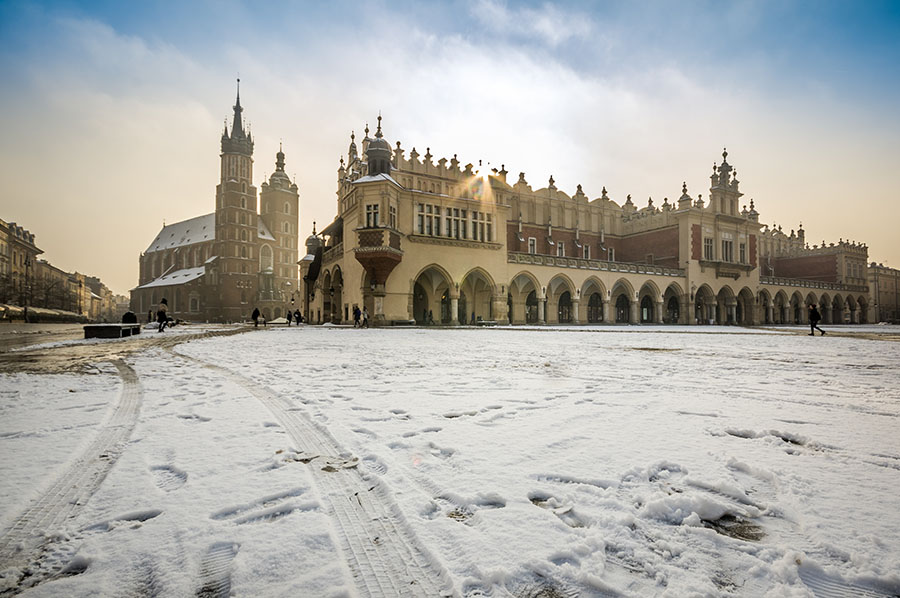Kraków w zimie